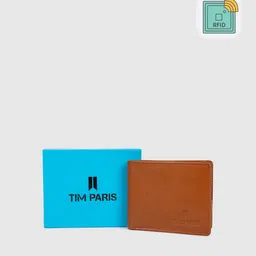 TIM PARIS Men Leather RFID Two Fold Wallet-11