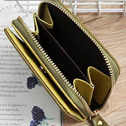 Alexvyan Women Checked PU Two Fold Wallet-image-20
