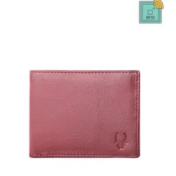 WildHorn Men Red Textured Two Fold Wallet-53