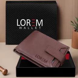 LOREM Men Textured Two Fold Wallet-22