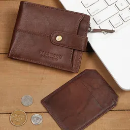 Teakwood Leathers Men Textured RFID Leather Two Fold Wallet-51