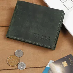 Teakwood Leathers Men Textured RFID Leather Two Fold Wallet-image-30