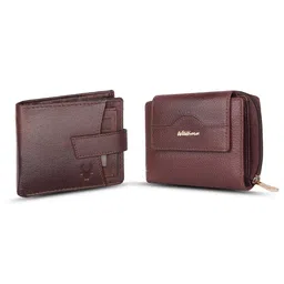 WildHorn Unisex Set Of 2 Leather Two Fold Wallet-image-88
