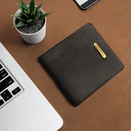 Hidesign Men Black Leather Two Fold Wallet-picture-15