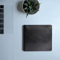 Hidesign Men Black Leather Two Fold Wallet-image-39
