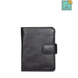 Sassora Men Black Leather Two Fold Wallet-image-70