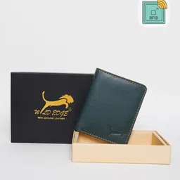 WILD EDGE Men Blue Leather Two Fold Wallet-image-86