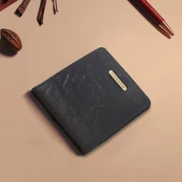 Hidesign Men Black Textured Leather Two Fold Wallet-11