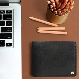 Hidesign Men Black Textured Leather Two Fold Wallet-17