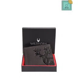 WildHorn Men Grey Leather Two Fold Wallet-45