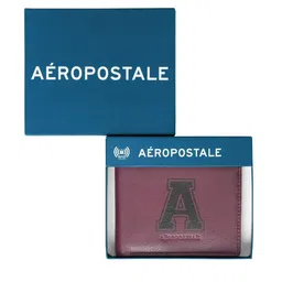Aeropostale Men Typography Printed Leather Two Fold Wallet-46