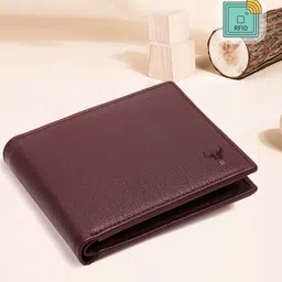 NAPA HIDE Men Maroon Solid Two Fold Wallet-image-97