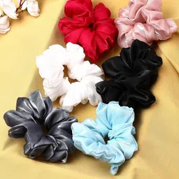 OOMPH Set of 6 Fabric Ponytail Holders-5
