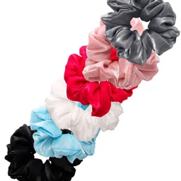 OOMPH Set of 6 Fabric Ponytail Holders image 2
