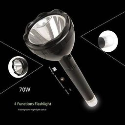 Care 4 L-700x Long Press for Blinker, 4 Modes Function, 1000 mtr Long Range for Outdoor, Home, Travel Torch, USB Charging Adaptor for Fast Recharge. Torch (Black : Rechargeable) image 2