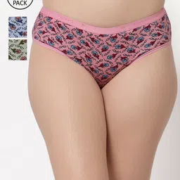 Floret Women Pack of 3 Assorted Basic Briefs 8104-LC_Assorted_XXL-image-78