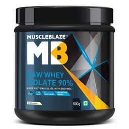 MuscleBlaze Raw Whey Isolate Powder, 1.1 lb Unflavoured-image-70