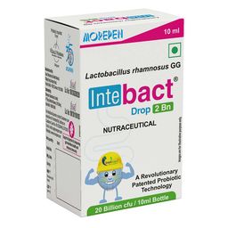 Dr. Morepen Intebact Drop 2 Bn Probiotic,  10 ml  Unflavoured -14