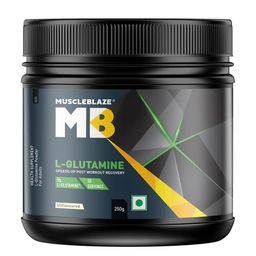 MuscleBlaze L-Glutamine,  0.55 lb  Unflavoured -14