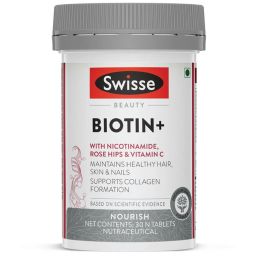 Swisse Biotin+ with Nicotinamide Rose Hips & Vitamin C, 30 tablet(s) Unflavoured-image-63