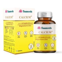 Vaamveda Calcium+ with Vitamin D3 & K2,  60 tablet(s)  Unflavoured -6