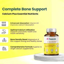 Vaamveda Calcium+ with Vitamin D3 & K2,  60 tablet(s)  Unflavoured  image 3