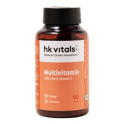 HealthKart HK Vitals Multivitamin with Zinc & Vitamin C,  90 tablet(s)  Unflavoured -7