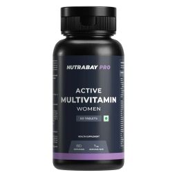 Nutrabay Active Multivitamin Women,  60 tablet(s)  Unflavoured -60
