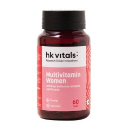 HealthKart HK Vitals Multivitamin Women with Ginseng, Ginkgo Biloba, Soya-Isoflavones & Lycopene,  60 tablet(s)  Unflavoured -13