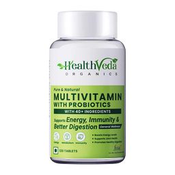 Health Veda Organics Multivitamin with Probiotics,  120 tablet(s)  Unflavoured -17