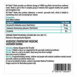 HealthKart Biotin (10000 mcg) tablets,  60 tablet(s)  Unflavoured  image 5