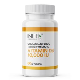 INLIFE Vitamin D3 10000 IU,  60 chewable tablet(s)  Unflavoured -87