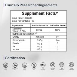 Miduty Liposomal Vitamin C,  90 capsules  Unflavoured  image 5