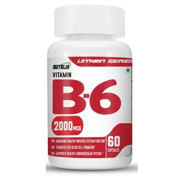 NutriJa Vitamin B6 2000mcg,  60 capsules  Unflavoured -13