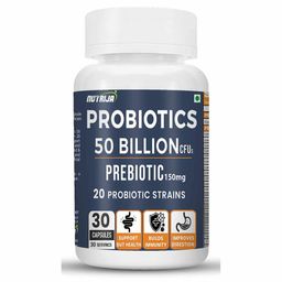NutriJa Probiotics 50 Billion CFUs,  30 capsules  Unflavoured -4