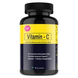 Vitaminhaat Vitamin C with Bioflavonoids & Rose Hips,  90 capsules  Unflavoured -23