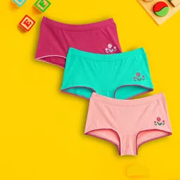 XY Life Girls Pack of 3 Scribbles Intellisoft Tencel Modal Briefs-image-44
