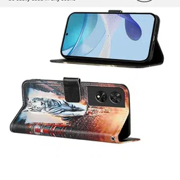 PEEPERLY Abstract Printed Oneplus 12 Flip Case Mobile Accessories image 5