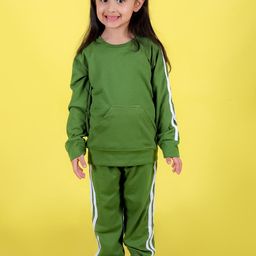 CHANDRIKA Kids-Girls Green Clothing Set-image-50