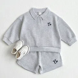 LULU & SKY Unisex Kids Printed T-shirt with Shorts-picture-27
