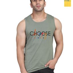 SLOWLORIS Men Typography 2 Applique Slim Fit T-shirt-image-100