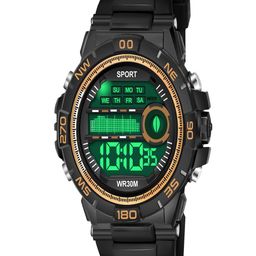 Hala Men Solid Round Tang Regular Digital Watch-1053-7