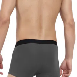 LOGGERHEAD Men Pack Of 2 Cotton Outer Elastic Trunk LHFT004-Maroon-Anthra-Maroon-Anthra image 2