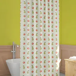ArtzFolio Green & Red Printed Waterproof Shower Curtain-image-85