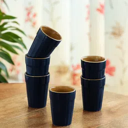 ExclusiveLane 'Mariana Blues' Blue Set Of 6 Cups and Mugs-picture-25