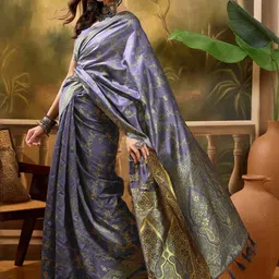 Suha Paisley Zari Art Silk Heavy Work Banarasi Saree-picture-8