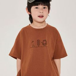 LULU & SKY Boys Typography Printed Boxy T-shirt-image-43
