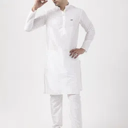 DEVOILER Men Regular Dupion Silk Kurta with Pyjamas-6