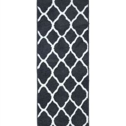 Saral Home Grey & White Printed Anti-Slip Multipurpose Floor Runner-51