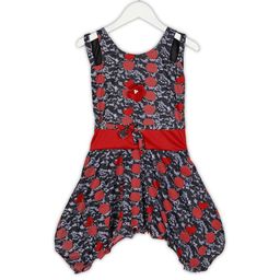 VISHESTA Kids-Girls Red Georgette Printed Dress-image-36